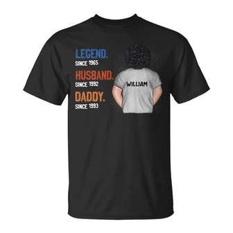 Legend Husband Personalized T-Shirt - Gift for Grandpa Dad - Thegiftio UK