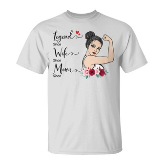 Legend Wife Mom Strong Woman Custom T-Shirt - Gift for Mom - Thegiftio UK