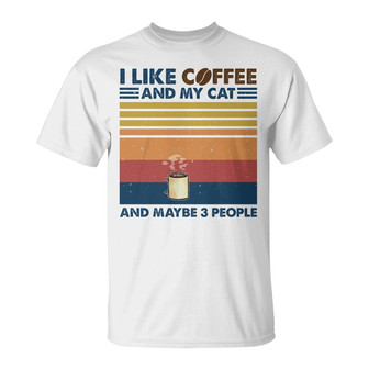 Like Coffee and My Grumpy Cat Custom T-Shirt - Gift for Cats - Thegiftio UK