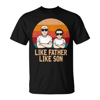 Like Father Like Son Custom T-Shirt - Gift for Dad - Thegiftio UK