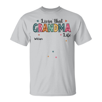 Living That Grandma Life Custom T-Shirt - Gift for Grandma - Thegiftio UK
