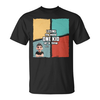 Losing My Mind One Kid At A Time Custom T-Shirt - Thegiftio UK