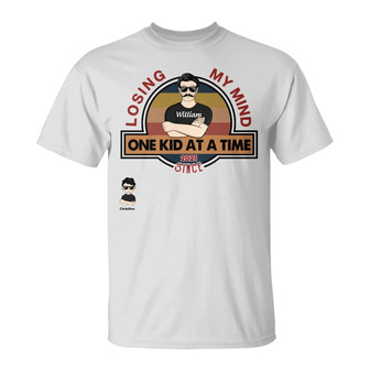 Losing My Mind One Kid At A Time Custom T-Shirt - Thegiftio UK