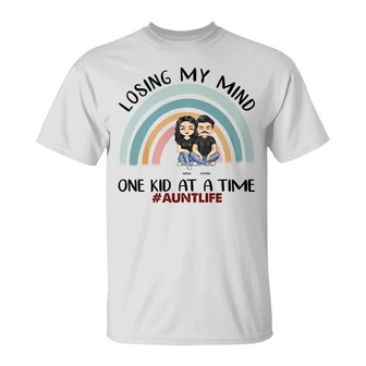 Losing My Mind One Kid At A Time Custom T-Shirt - Thegiftio UK