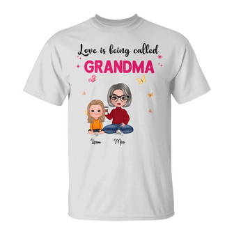 Love Is Being Called Doll Grandma Custom Shirt - Thegiftio UK