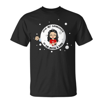 Love My Grandkids To The Moon Custom T-Shirt - Gift for Mom - Thegiftio UK