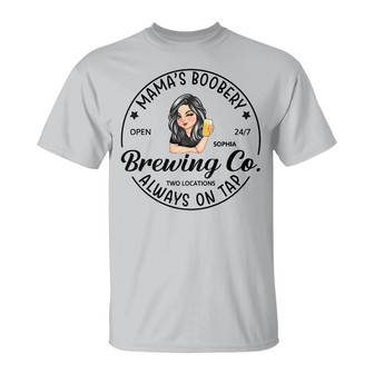Mama's Boobery Brewing Co Custom T-Shirt - Gift for Mom - Thegiftio UK