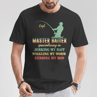 Master Baiter Personalized T-Shirt - Gift for Fishing Lovers - Thegiftio UK