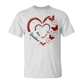Mom Grandma Butterfly Personalized T-Shirt - Gift for Mom - Thegiftio UK