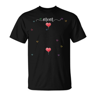 Mom Grandma Heart Balloon Custom T-Shirt - Gift for Mom - Thegiftio UK