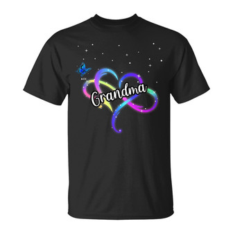 Mom Grandma Infinity Heart Custom T-Shirt - Gift for Mom - Thegiftio UK