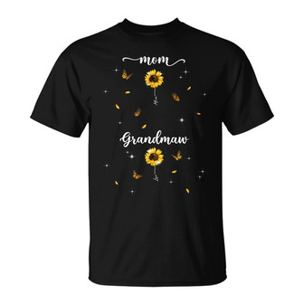 Mom Grandma Sunflowers Custom T-Shirt - Mother's Day Gift - Thegiftio UK