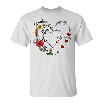 Mom's Grandma's Sweethearts Custom T-Shirt - Gift for Her - Thegiftio UK