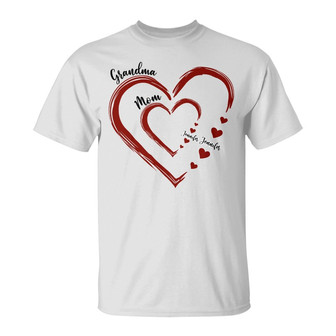 Mom's Grandma's Sweethearts Custom T-Shirt - Gift for Mom - Thegiftio UK