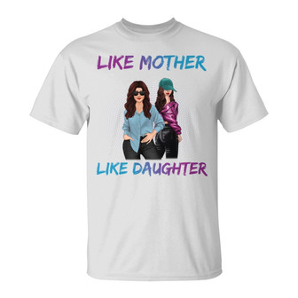 Mother Daughter Posing Linked Forever Custom T-Shirt - Gift - Thegiftio UK