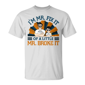 Mr Fix It Personalized T-Shirt - Perfect Gift for Fathers - Thegiftio UK