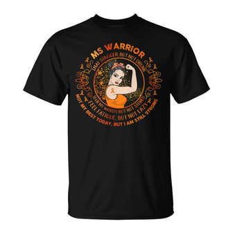 MS Warrior Strong Woman Custom T-Shirt - Gift for Her - Thegiftio UK
