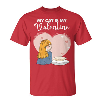 My Cats Valentine Personalized T-Shirt - Gift for Cat Lovers - Thegiftio UK