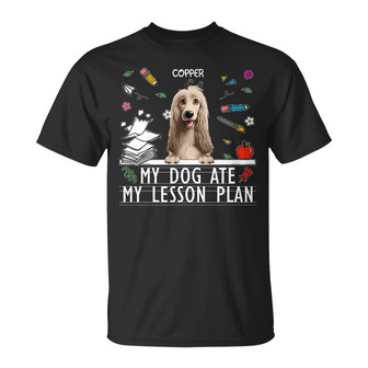 My Dog Ate My Lesson Plan Funny Custom T-Shirt - Thegiftio UK