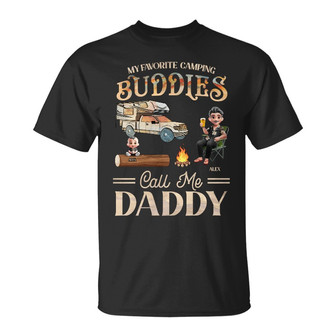 My Favorite Camping Buddies Custom T-Shirt - Gift for Dad - Thegiftio UK