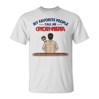 My Favorite People Call Me Grandpa Custom T-Shirt - Gift - Thegiftio UK
