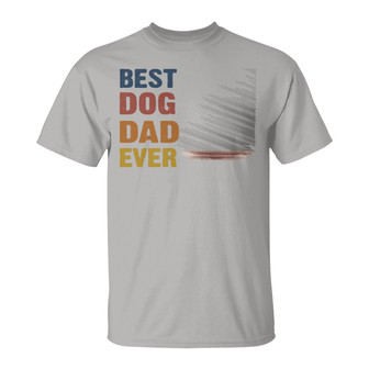 Old Man Best Dog Dad Ever Just Ask Custom T-Shirt - Thegiftio UK