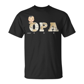 Opa Großvater Personalized T Shirt - Gift for Grandpa - Thegiftio UK