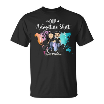Our Adventure Shirt Personalized T-Shirt - Gift for Couples - Thegiftio UK
