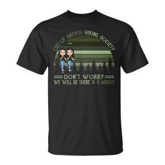Out Of Breath Hiking Society Custom T-Shirt - Besties Gift - Thegiftio UK