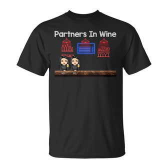 Partners In Wine Personalized T-Shirt - Best Friends Gift - Thegiftio UK