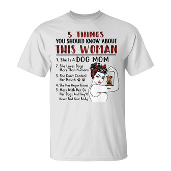 Personalized About This Dog Mom T Shirt - Thegiftio UK