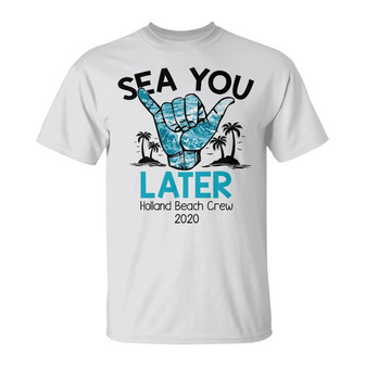 Personalized Beach Crew White T Shirt - Thegiftio UK
