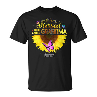 Personalized Blessed To Be Called Grandma T Shirt - Thegiftio UK