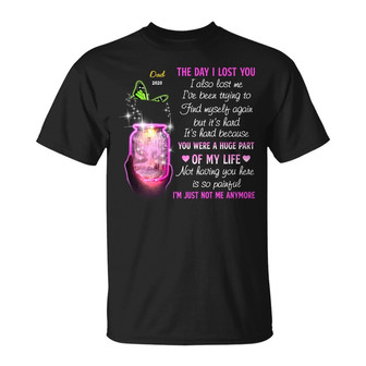 Personalized Butterflies Memorial Mom Dad T Shirt - Thegiftio UK