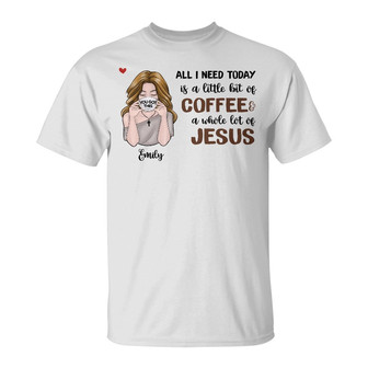 Personalized BWA Coffee Jesus T Shirt - Thegiftio UK