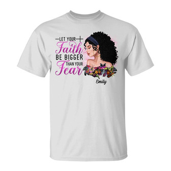 Personalized BWA Faith Over Fear T Shirt - Thegiftio UK