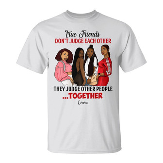 Personalized BWA Friend Judge People Together T Shirt - Thegiftio UK