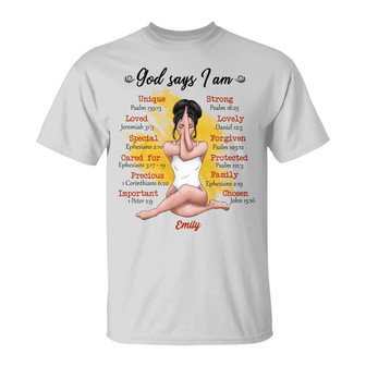 Personalized BWA God Says T Shirt - Thegiftio UK