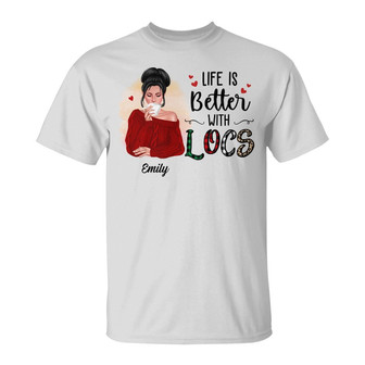 Personalized BWA Locs Girl T Shirt - Thegiftio UK