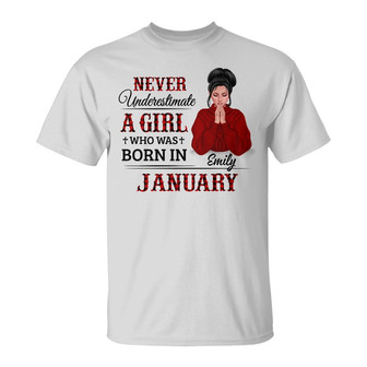 Personalized BWA Never Underestimate A Girl T Shirt - Thegiftio UK