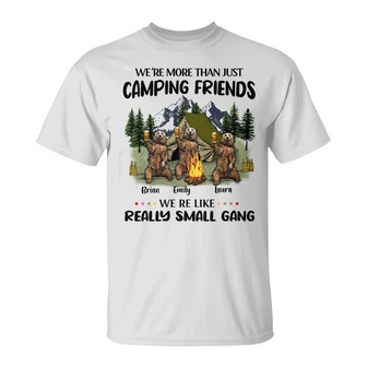 Personalized Camping Bear Friends T Shirt - Thegiftio UK