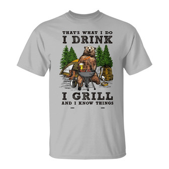 Personalized Camping Bear White T Shirt - Thegiftio UK
