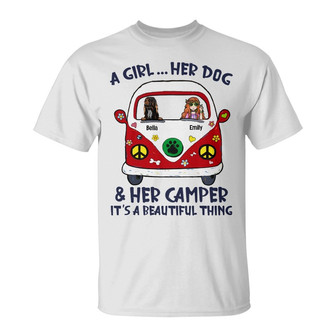 Personalized Camping Dog T Shirt - Thegiftio UK