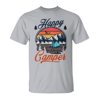 Personalized Camping Happy Camper T Shirt - Thegiftio UK