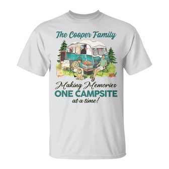 Personalized Camping White T Shirt - Thegiftio UK