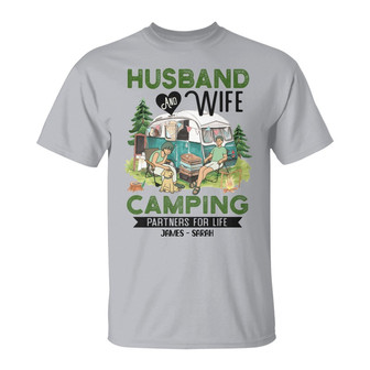 Personalized Camping White T Shirt - Thegiftio UK