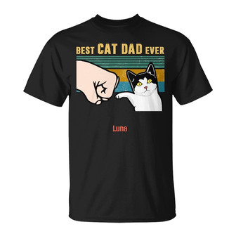 Personalized Cat Dad T Shirt - Thegiftio UK