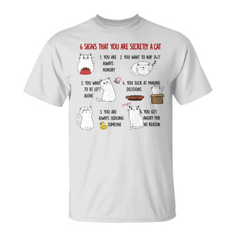 Personalized Cat Lady Six Signs T Shirt - Thegiftio UK