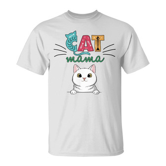 Personalized Cat Mama T Shirt - Thegiftio UK