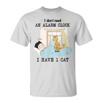 Personalized Cat Mom Dad T Shirt - Thegiftio UK